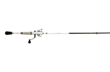 Image of Lew’s MACH 1 Spinning Reel and Rod Combo, 7ft, 2-PC IM7 Graphite Rod, Medium, Fast, SZ 300 Reel, 9+1 Bearings, 6.2-1 Ratio, White/Black/Gray/Green, MH3070MFSG3-2