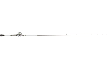 Image of Lew’s MACH 1 SS Baitcast Reel and Rod Combo, 6ft 9in, 1-PC, Med-Light, Fast IM7 Rod, 7+1 Bearings, 7.5-1 Ratio, Shallow Spool, LH Retrieve, White/Black/Gray/Green, MHSS1SHL69MLG3