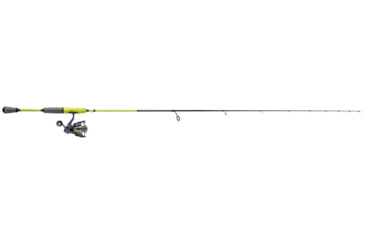 Image of Lew’s MACH 2 Mobile Spinning Reel and Rod Combo, 6ft 6in, 2-PC IM8 Graphite Rod, Medium  w/ Fast, SZ 200 Reel, 6.2-1 Ratio, Mobile Carry Case, Green/Black/Gray, M2MSC2066M-2