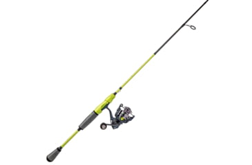 Image of Lew’s MACH 2 Mobile Spinning Reel and Rod Combo, 6ft 6in, 2-PC IM8 Graphite Rod, Medium  w/ Fast, SZ 200 Reel, 6.2-1 Ratio, Mobile Carry Case, Green/Black/Gray, M2MSC2066M-2
