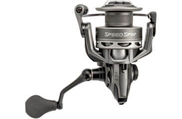 Image of Lew’s Speed Spin Spinning Reel, SZ 400 Reel, 9+1 Bearings, 6.2-1 Ratio, Graphite Frame and Sideplate, Solid Brass Speed Gears, Speed Lube, Multi-Disc Drag, Gray, SS400HSG2