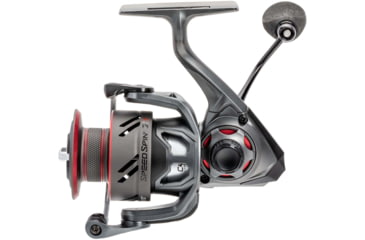 Image of Lew’s Speed Spin CRX Spinning Reel, SZ 75 Reel, 8+1 Bearings, 5.2-1 Ratio, Graphite Frame and Sideplate, Solid Brass Speed Gears, Speed Lube, Multi-Disc Drag, Gray/Red, SSC75HS