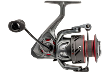 Image of Lew’s Speed Spin CRX Spinning Reel, SZ 75 Reel, 8+1 Bearings, 5.2-1 Ratio, Graphite Frame and Sideplate, Solid Brass Speed Gears, Speed Lube, Multi-Disc Drag, Gray/Red, SSC75HS