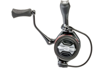 Image of Lew’s Speed Spin CRX Spinning Reel, SZ 75 Reel, 8+1 Bearings, 5.2-1 Ratio, Graphite Frame and Sideplate, Solid Brass Speed Gears, Speed Lube, Multi-Disc Drag, Gray/Red, SSC75HS