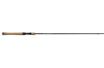 Image of Lew's Speed Stick Spinning Rod, 6ft 6in 2-PC IM8 Graphite Blank, Medium  w/ Fast, Fuji Concept O guides, Full Length Cork Handle, Black, LSS66M-2
