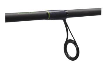 Image of Lew's Speed Stick Spinning Rod, 6ft 6in 2-PC IM8 Graphite Blank, Medium  w/ Fast, Fuji Concept O guides, Full Length Cork Handle, Black, LSS66M-2