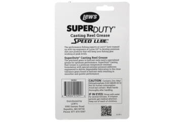 Image of Lew’s Super Duty Casting Reel Grease, Custom Blended, Temperature Resistant, 1oz Tube, SDCRG1