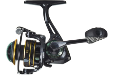 Image of Lew’s Wally Marshall Signature Series Spinning Reel, SZ 100 Reel, 5+1 Bearings, 5.1-1 Ratio, Graphite Frame and Rotor, Interchangeable Retrieve, Green/Gold, WSP100G3