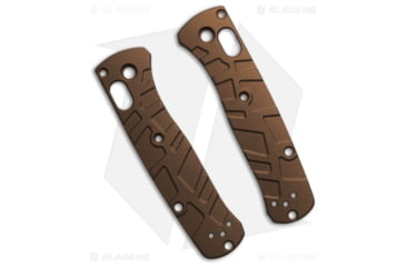 Image of Lex Custom International Benchmade Mini Bugout Ti Turtle Scales, Bronze Handle, Burnt Bronze, 4.50 inch, BHQ-208682