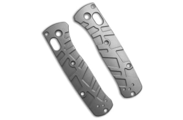 Image of Lex Custom International Benchmade Mini Bugout Ti Turtle Scales, Gray Handle, Glass Polished, 3.70 inch, BHQ-216621