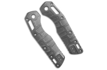 Image of Lex Custom International Lex Custom Microtech MSI V3 Ambi Clip Mount Scales - Stonewash Titanium, Gray/Silver, adult, BHQ-234182