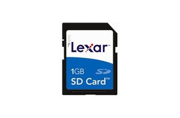 Image of Lexar 1 GB Secure Digital SD Memory Card SD1GB296