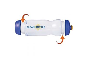 Image of Liberty Bottleworks Clean Bottle 22oz Wht/blue CLEAN-004