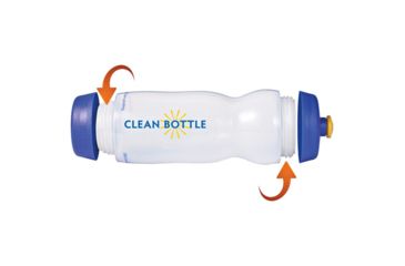 Image of Liberty Bottleworks Clean Bottle 22oz Wht/blue CLEAN-004