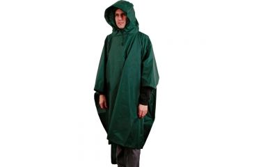 Image of Liberty Mountain Vinyl Poncho Military Green 01301-GREEN