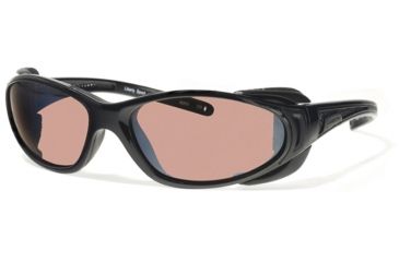 Image of Liberty Sport Suns CHOPPERProtective Eyewear Shiny BlackFrame,Rose Amber Lens, Unisex CHOPPRSBMB6117140DSL
