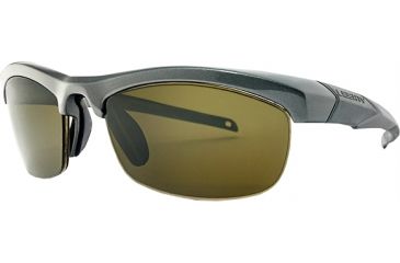 Image of Liberty Sport Suns IT-20 A Protective Eyewear Matte Silver Frame,Grey/Green w. silver flash Lens, Unisex IT20-AMSIL6220135FP