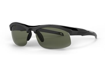 Image of Liberty Sport Suns IT-20 A Protective Eyewear Shiny Black Frame,Grey/Green w. silver flash Lens, Unisex IT20-ASHBK6220135FP
