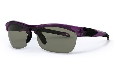 Image of Liberty Sport Suns IT-20 B Protective Eyewear Translucent Purple Frame,Grey/Green w. silver flash Lens, Women IT20-BPURP6020135FP