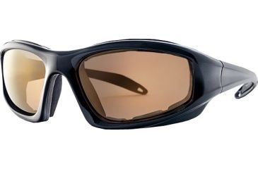 Image of Liberty Sport Suns TORQUE 1 Protective Eyewear Translucent Black Frame,Brown Bronze Lens, Unisex RS-TQ1TBLK6017130BBM