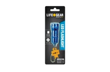 Image of Life Gear LED Mini Aluminum Key Chain Flashlight LG14-10020-MT5, Blue LG14-10020-MT5-Blue