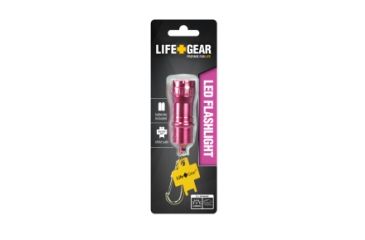 Image of Life Gear LED Mini Aluminum Key Chain Flashlight LG14-10020-MT5, Pink LG14-10020-MT5-Pink