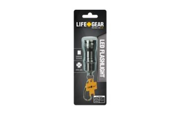 Image of Life Gear LED Mini Aluminum Key Chain Flashlight LG14-10020-MT5, Silver LG14-10020-MT5-Silver