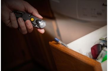 Image of Life Gear LIGHT-WRX M3 - USB Light/Glass Breaker/Carabiner/Knife, Black BA37-60596-BLA