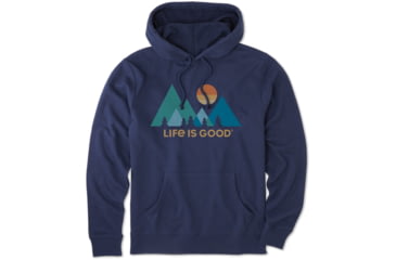 Image of Life Is Good Simply True Hoodie Hoodies - Mens, Darkest Blue, Large, 55173-L