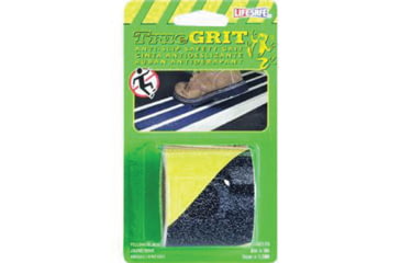 Image of Life Safe Anti-Slip Safety Grip Tape - 2in x 5in., Yellow/Black, 2in. x 5in., RE175