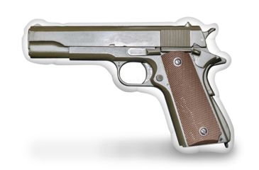 Image of Lifelike Pillows 1911 Handgun Pillow, 14x11x4, Multi, Medium, OPT01-M191101-SH14