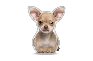 Image of Lifelike Pillows Custom Dog Shaped Pillow, Chihuahua, Fawn, 16 inch Tall/4 inch Thick, DOG6-SH-16