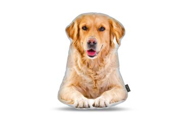 Image of Lifelike Pillows Custom Dog Shaped Pillow, Golden Retriever, 16 inch Tall/4 inch Thick, DOG14-SH-16