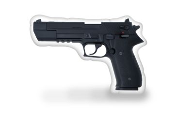 Image of Lifelike Pillows Sig Handgun Pillow, 12x8x4, Multi, Small, OPT01-P226101-SH12