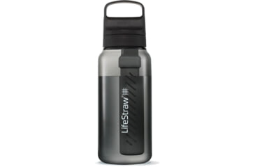 Image of LifeStraw Go Series 1 L Water Bottle w/Filter, Nordic Noir, 1 Liter, LGV41LGYWW