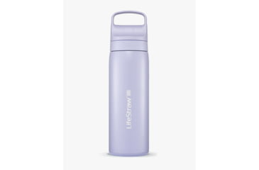 Image of LifeStraw Go Stainless Steel 18oz Water Bottle w/Filter, Provence Purple, LGV418PPWW