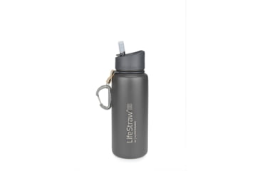 Image of LifeStraw Go Stainless Steel Water Filter Bottle, Gray, One Size, LSGOSSGR01