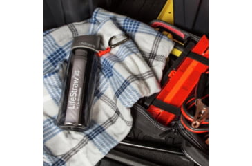 Image of LifeStraw Go Water Bottle with Filter, 22oz, Coral, EN Pack, LSG201CR09