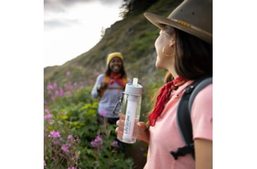 Image of LifeStraw Go Water Bottle with Filter, 22oz, Coral, EN Pack, LSG201CR09