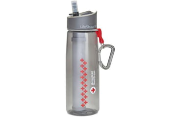 Image of LifeStraw Go Water Filter, American Red Cross/Grey, LSGOV2CR63