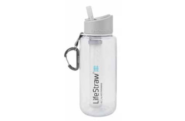 Image of LifeStraw Go Water Filter Bottle, 1 Liter, Clear, One Size, LSG1LTCL09