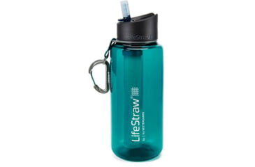 Image of LifeStraw Go Water Filter Bottle, 1 Liter, Dark Teal, One Size, LSG1LTDT09