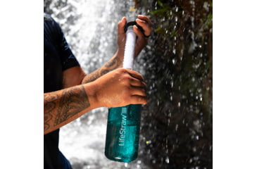 Image of LifeStraw Go Water Filter Bottle, 1 Liter, Dark Teal, One Size, LSG1LTDT09