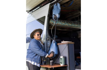 Image of LifeStraw Large Capacity Gravity Water Filter System w/Safe Water Storage Bag, One Size, Dusty Mountain Blue, 8 Liter, LSPS8LBMB1