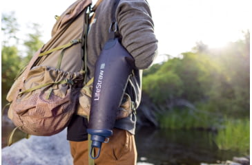 Image of LifeStraw Peak Series Compact Gravity Water Filter System, Dark Mountain Gray, 3 liters, LSPSFX3LAN1