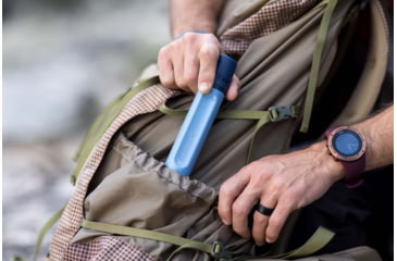 Image of LifeStraw Peak Series Personal Water Filter Straw, Dusty Mountain Blue, 1sz, LSPSLSPMB1