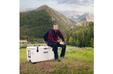 Image of Lifetime Products 115 Quart High Performance Cooler, Khaki/Black, 91000