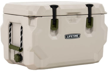 Image of Lifetime Products 48 Quart High Performance Cooler, Pumice/Green, 91074