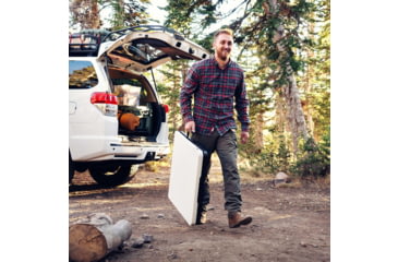 Image of Lifetime Products 5-ft Fold-in-Half Camping Table, White, 280875