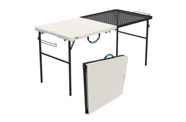 Image of Lifetime Products 5-ft Fold-in-Half Camping Table, White, 280875